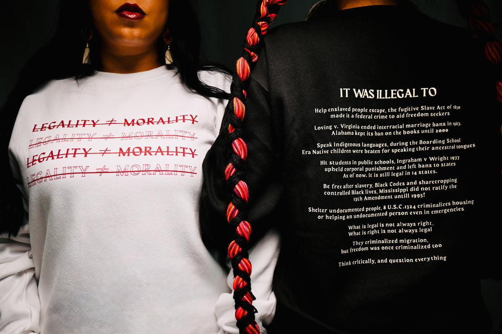 Illegal ≠ Ethical Crewneck Sweatshirt