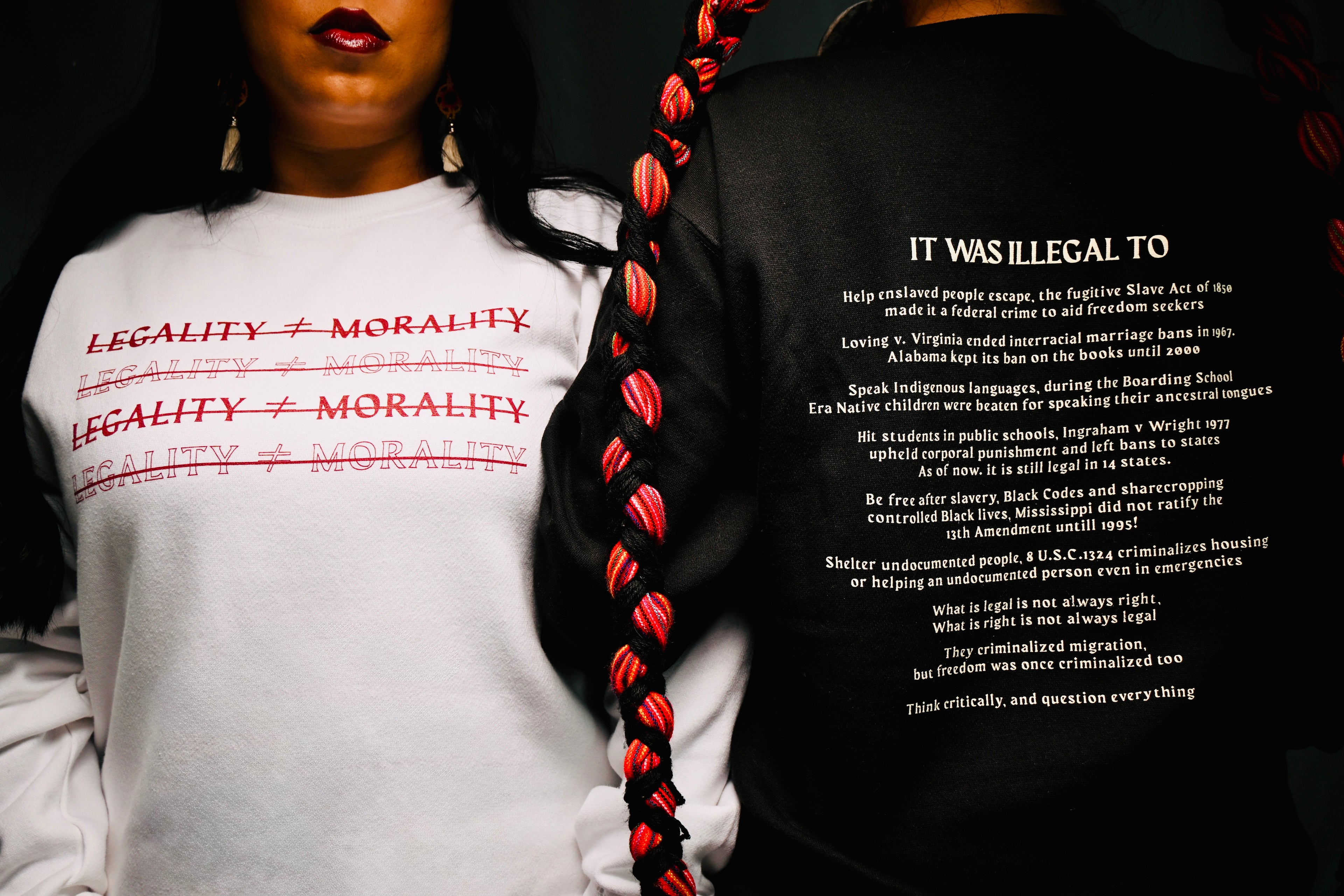 Illegal ≠ Ethical Crewneck Sweatshirt