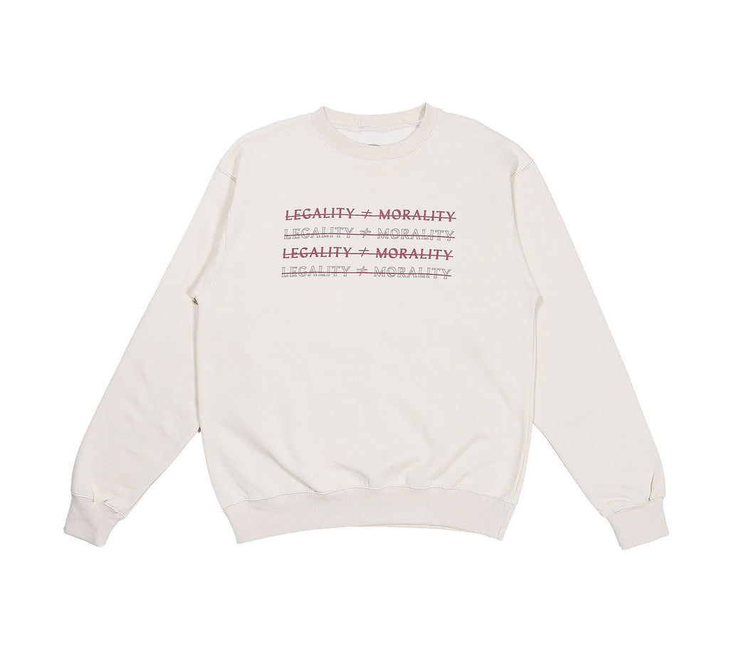 Illegal ≠ Ethical Crewneck Sweatshirt